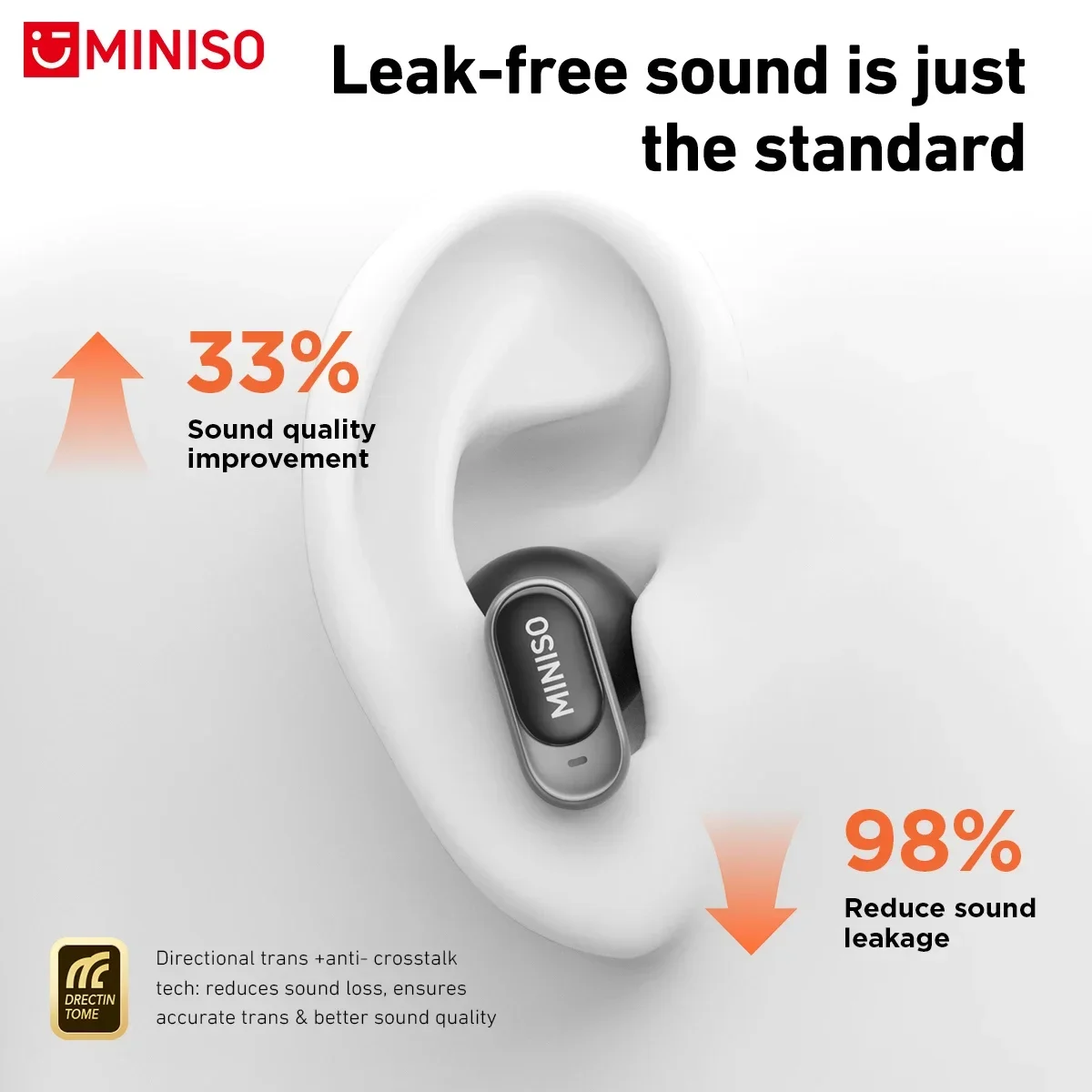 MINISO MS105 หูฟังบลูทูธหูฟังช - Type C Wired Earphones With Mic บทวิจารณ์และราคา