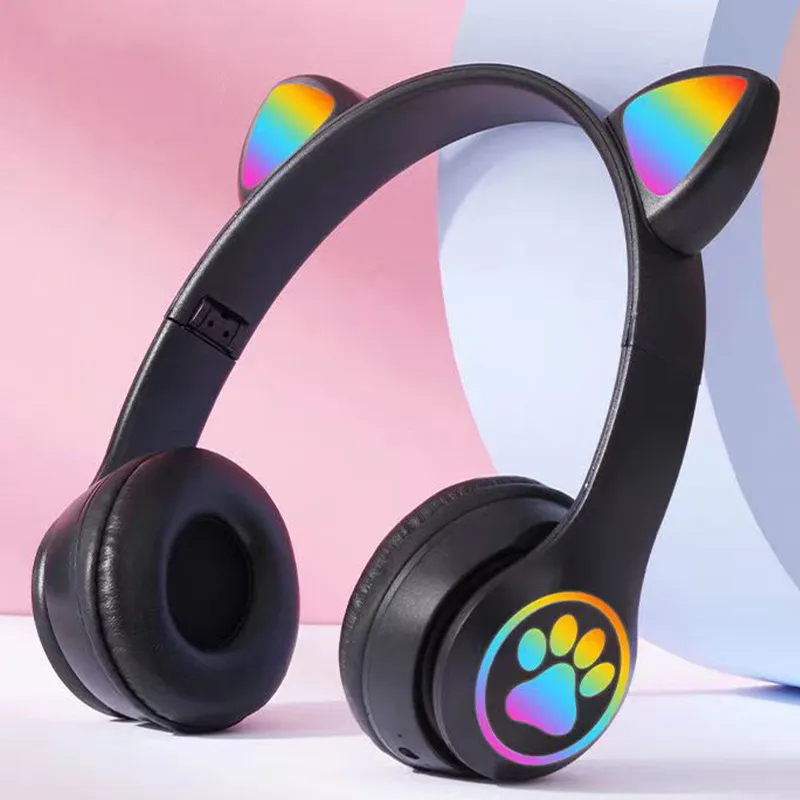 หูฟังไร้สายแบบหูแมว บลูทูธ 5.4 - Cat Ear Bluetooth Headset Led บทวิจารณ์และราคา