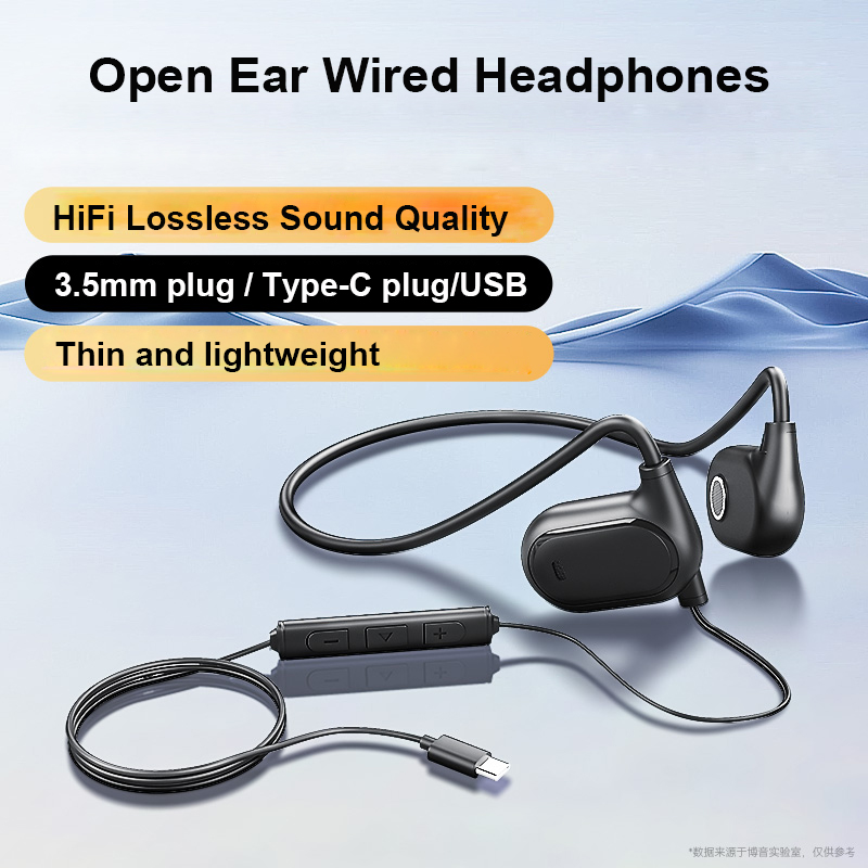 หูฟังแบบเปิดหูแบบมีสาย 3.5 มม. - Open Ear Air Conduction Headphones บทวิจารณ์และราคา
