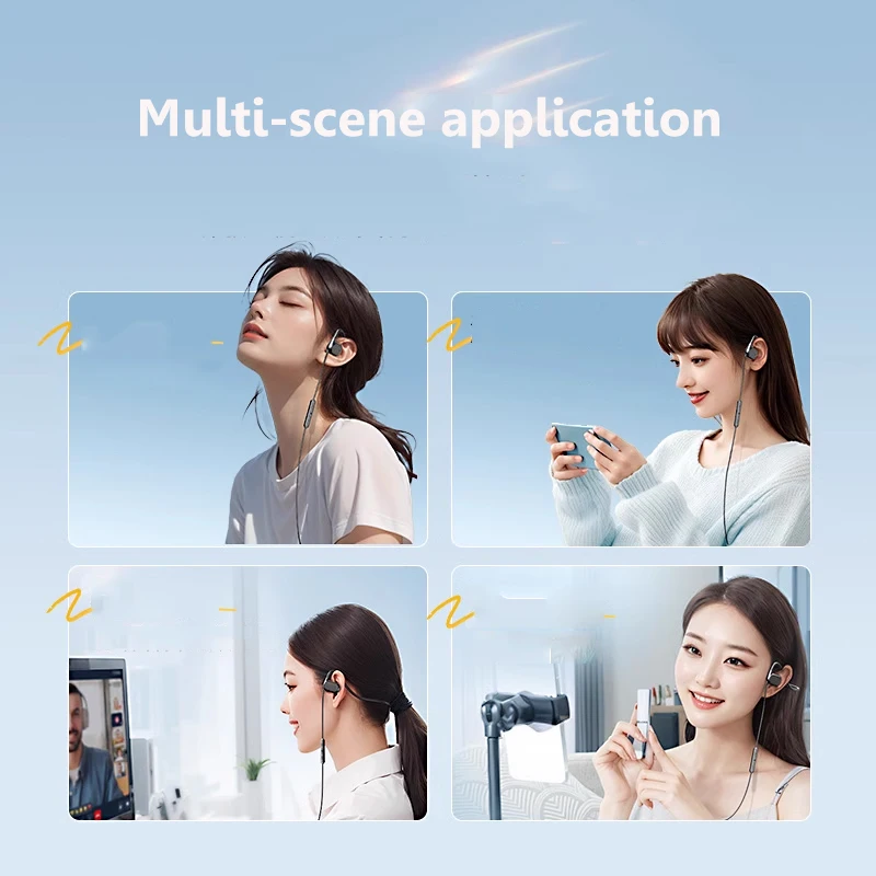 หูฟังแบบเปิดหูแบบมีสาย 3.5 มม. - Open Ear Air Conduction Headphones บทวิจารณ์และราคา