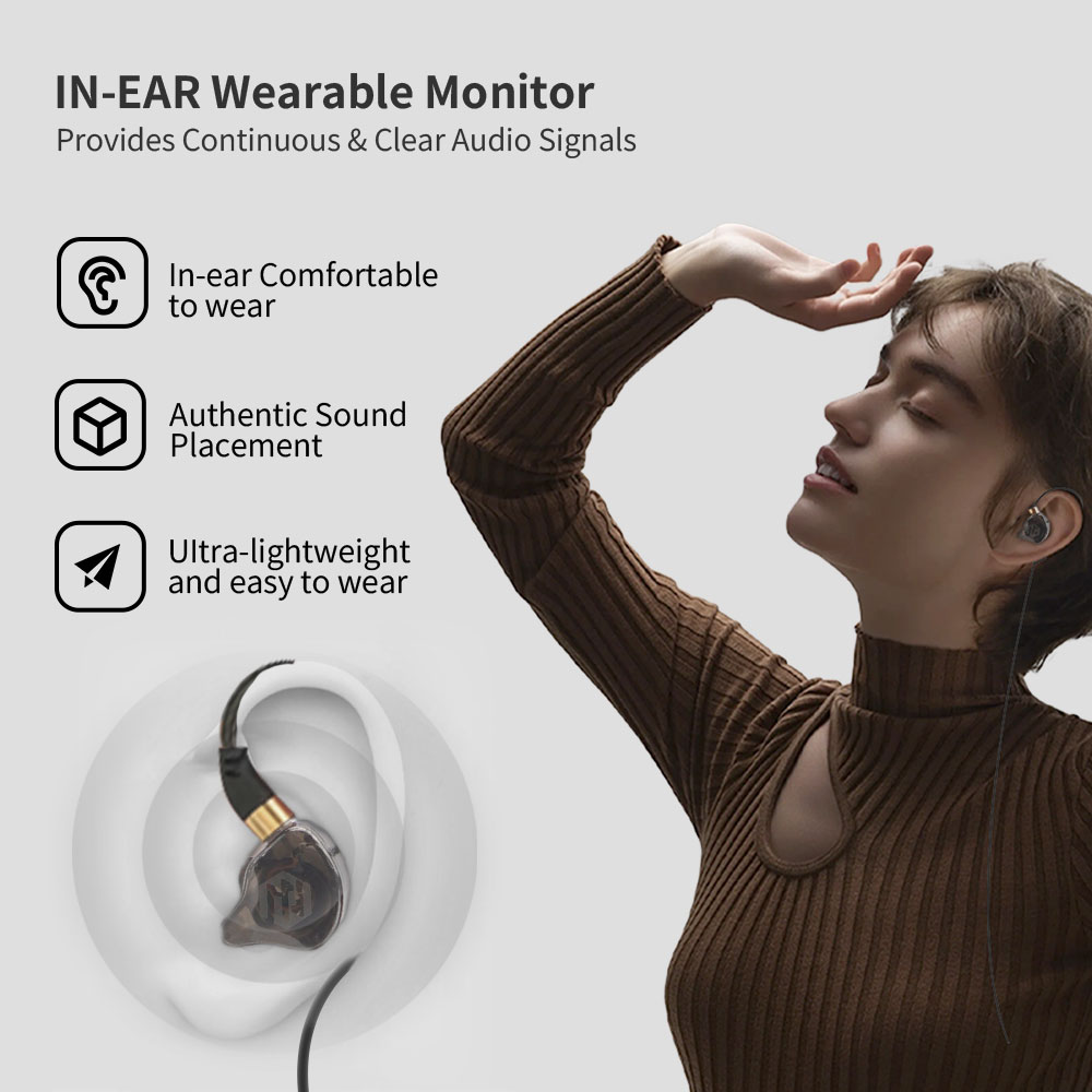ระบบมอนิเตอร์อินเอียร์ไร้สาย L - In Ear Monitors For Singers บทวิจารณ์และราคา