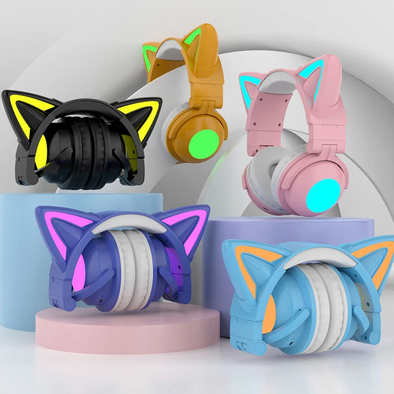 ZW068 หูฟังบลูทูธ LED light Ca - Cat Ear Bluetooth Headset Led บทวิจารณ์และราคา