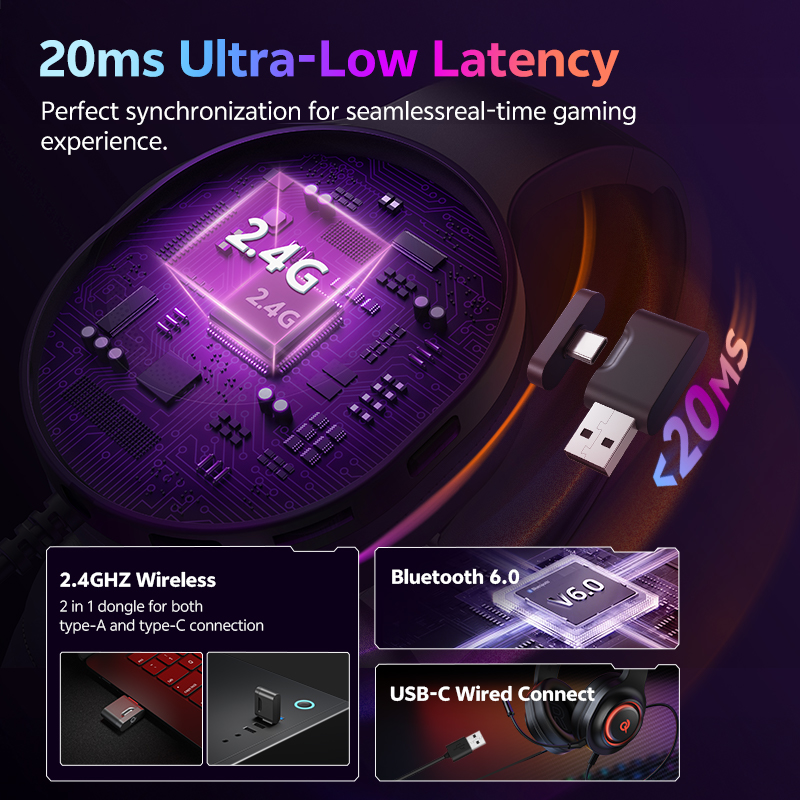 หูฟังเกมมิ่ง QCY Heroad V200 พ - Gaming Headset With Mic Rgb บทวิจารณ์และราคา