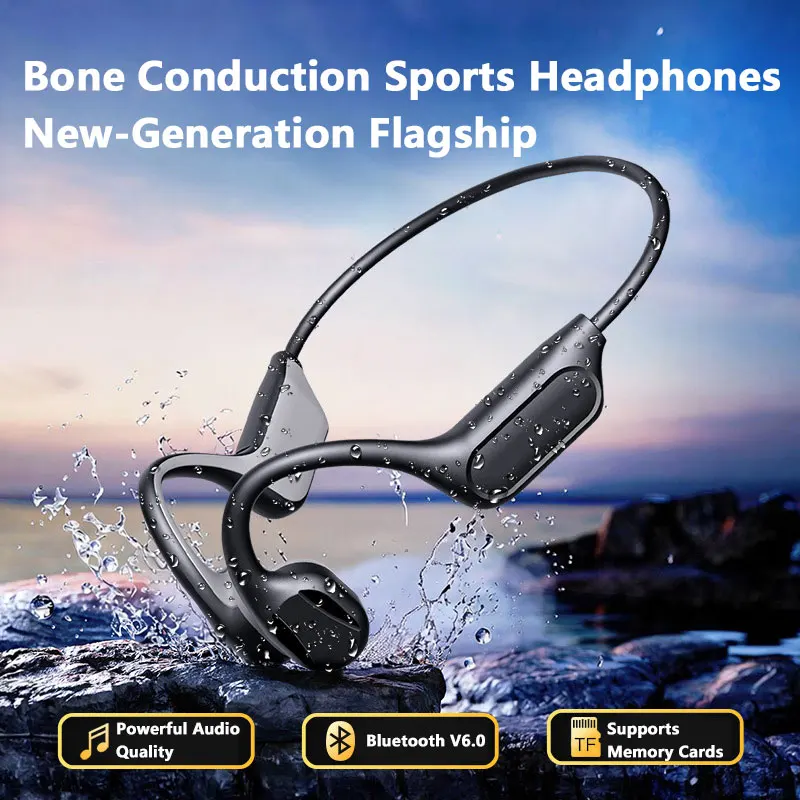 ใหม่ IPX8 กีฬาหูฟังบลูทูธแบบนำ - Bone Conduction Running Headphones บทวิจารณ์และราคา