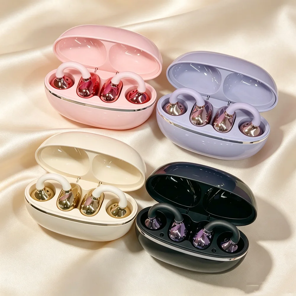 หูฟังบลูทูธแบบเปิดหู คลิปหนีบไ - Open Ear Air Conduction Headphones บทวิจารณ์และราคา