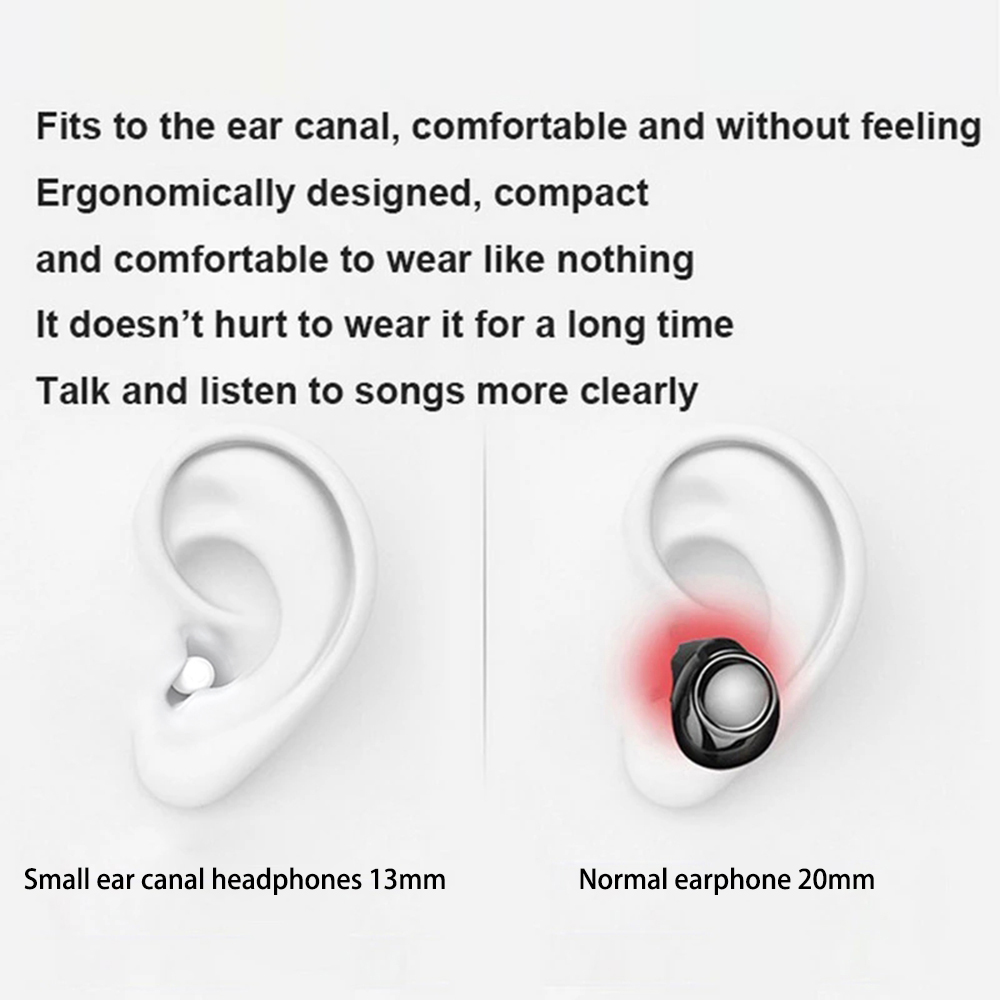 หูฟังที่มองไม่เห็นหูฟังมินิบลู - Tws Earbuds Bluetooth 5.3 บทวิจารณ์และราคา