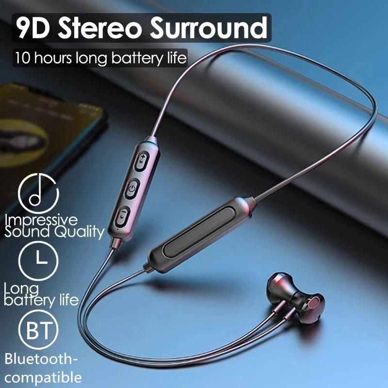 ไร้สายบลูทูธ5.0หูฟังกีฬาแม่เหล - Magnetic Neckband Sports Earphones บทวิจารณ์และราคา