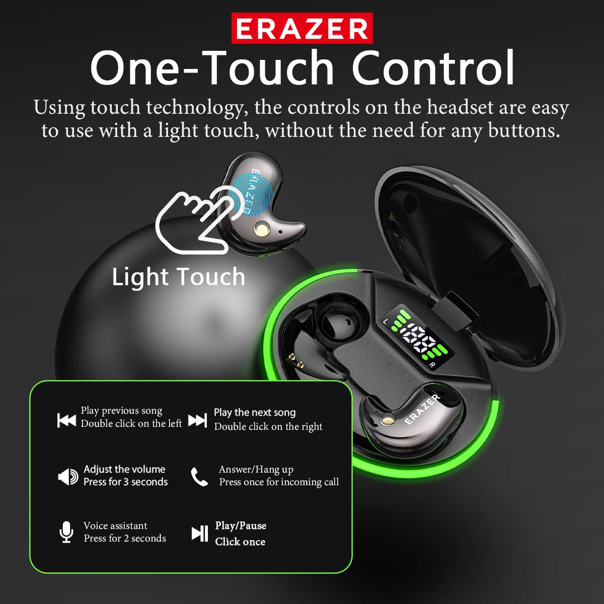 หูฟังบลูทูธแบบอินเอียร์ EARZER - Type C Wired Earphones With Mic บทวิจารณ์และราคา