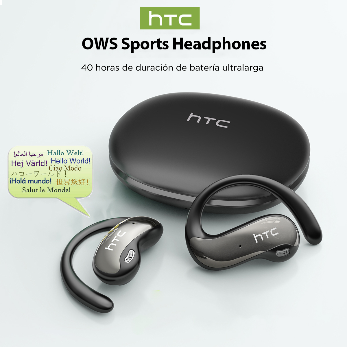 HTC NE19 หูฟังบลูทูธ AI OWS กี - Sleep Mask Headphones Bluetooth บทวิจารณ์และราคา
