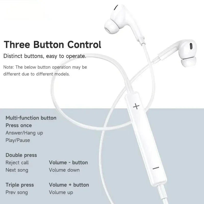 หูฟังแบบเสียบในหู รุ่นดั้งเดิม - Type C Wired Earphones With Mic บทวิจารณ์และราคา