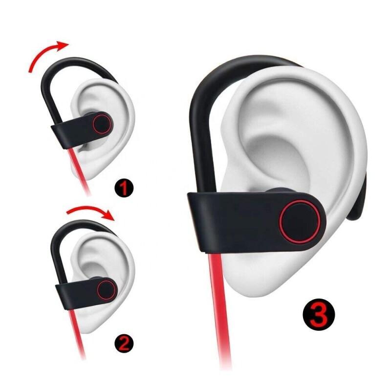 บลูทูธหูฟังไร้สายใหม่5.0ที่อุด - Magnetic Neckband Sports Earphones บทวิจารณ์และราคา