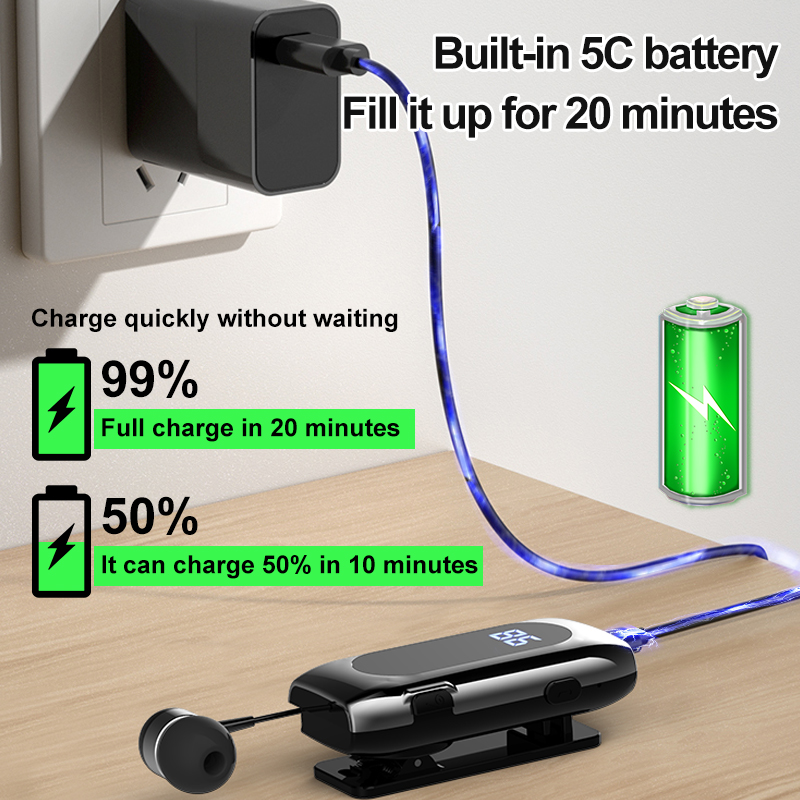 หูฟังบลูทูธ K55 แบบหนีบปกเสื้อ - Type C Wired Earphones With Mic บทวิจารณ์และราคา