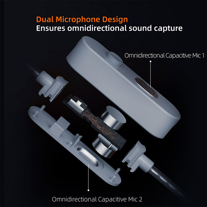 สายหูฟัง KZ M2 ไมโครโฟนคู่ชุบเ - Type C Wired Earphones With Mic บทวิจารณ์และราคา