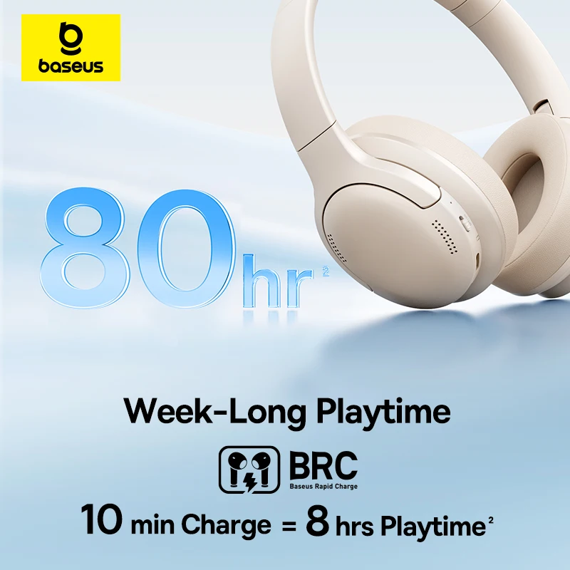 หูฟังไร้สาย Baseus บลูทูธ 6.0  - Anc Wireless Over Ear Headphones บทวิจารณ์และราคา