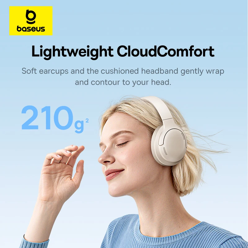 หูฟังไร้สาย Baseus บลูทูธ 6.0  - Anc Wireless Over Ear Headphones บทวิจารณ์และราคา