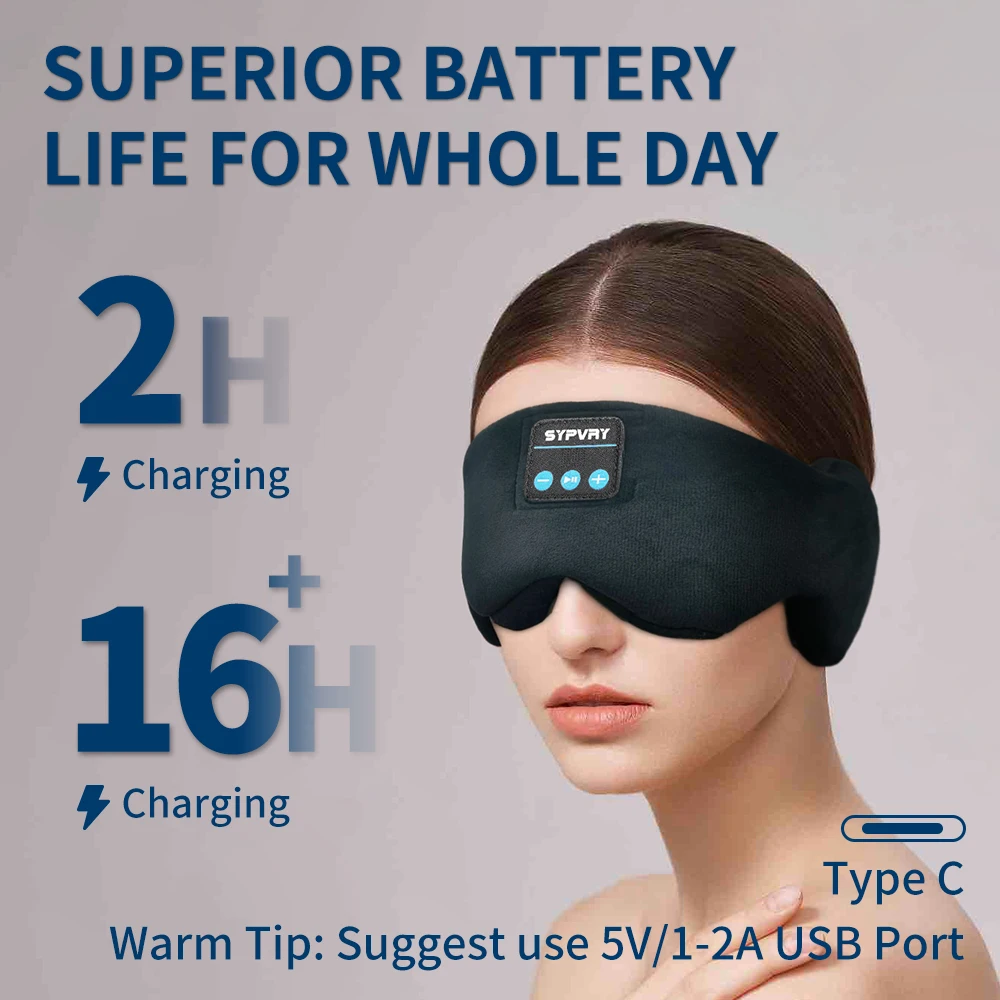หน้ากากปิดตา Bluetooth พร้อมหู - Sleep Mask Headphones Bluetooth บทวิจารณ์และราคา